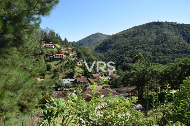 Excelente terreno cercado de muito verde e vista exuberante. região valorizada de teresópo - Foto 2