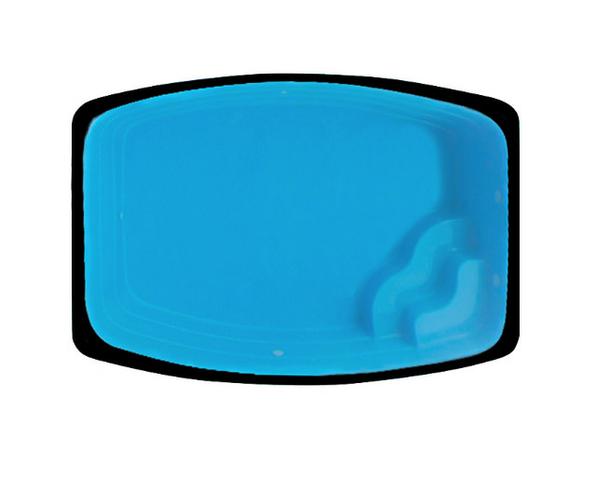 Piscina de fibra nova - 3,45 x 2,41 x 0,85m Alpino