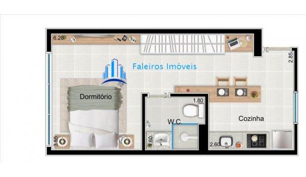 Studio Av. do Café Lazer completo á 300metros da USP - Studio em Lançamentos no ... - Foto 19