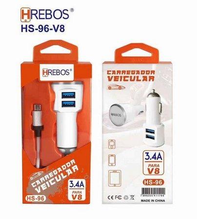 Carregador Veicular Duplo Usb 3.4