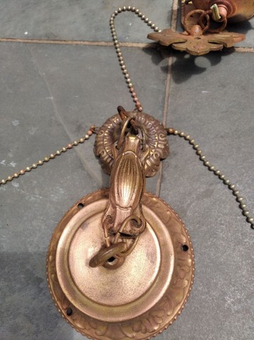 Lustre antigo 3 bicos para restaurar - Foto 5