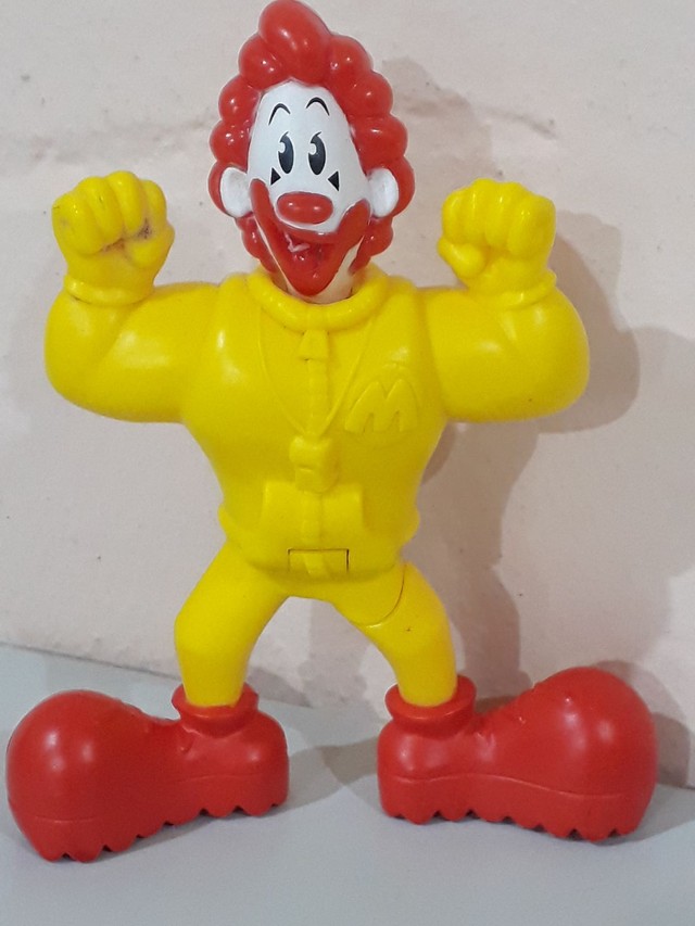 Boneco Papa Burguer balança a cabeça coleção Mcdonalds antiga como