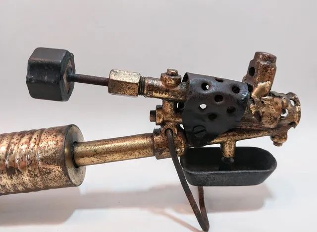 MAÇARICO  ANTIGO <br>MARCA GUALCO<br>N° 1 LATÃO  41x 13 x 9 cm - Foto 3