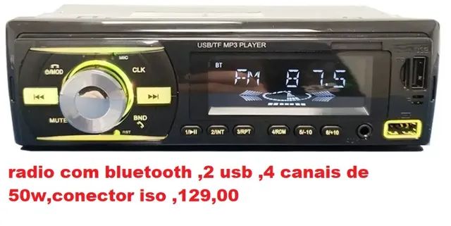 rádio bluetooth fm carro mp3 