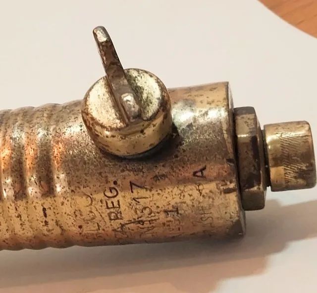 MAÇARICO  ANTIGO <br>MARCA GUALCO<br>N° 1 LATÃO  41x 13 x 9 cm - Foto 2