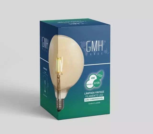 Lâmpada Retrô Filamento Led G125 - Foto 2