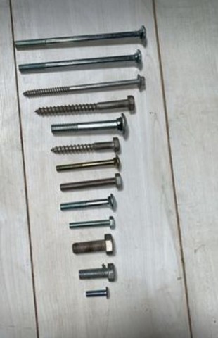 Lote parafusos arruelas parabolts fixadores  1.500 kg - Foto 3