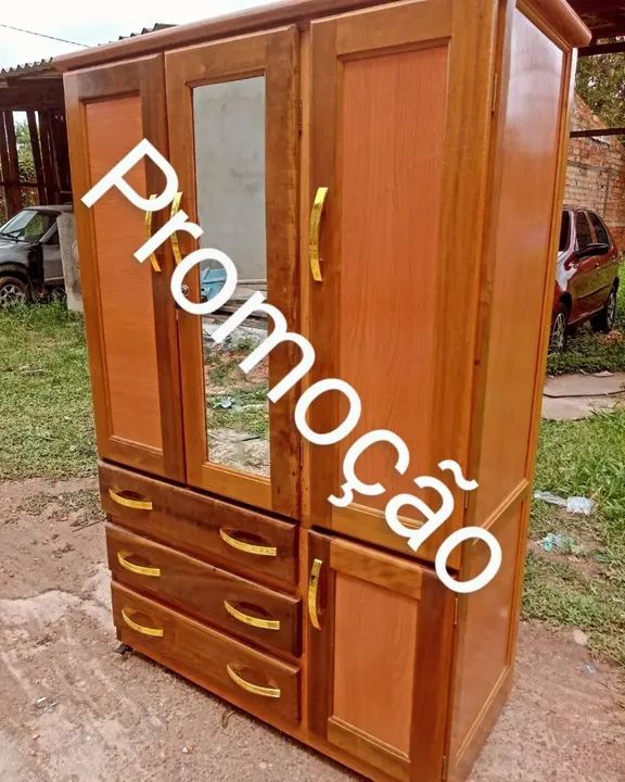 Guarda roupa de solteiro madeira maciça 