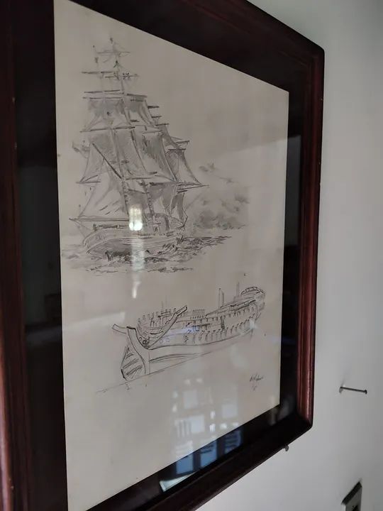 Desenho náutico assinado 85 - Foto 3