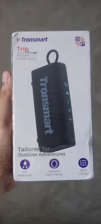 Caixa de Som Bluetooth TRONSMART Trip - Azul - Nova - Foto 2