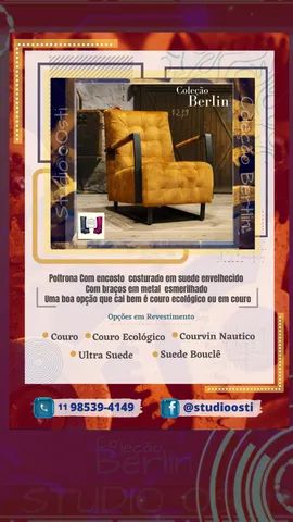 Poltrona Estilo Industrial - Foto 4