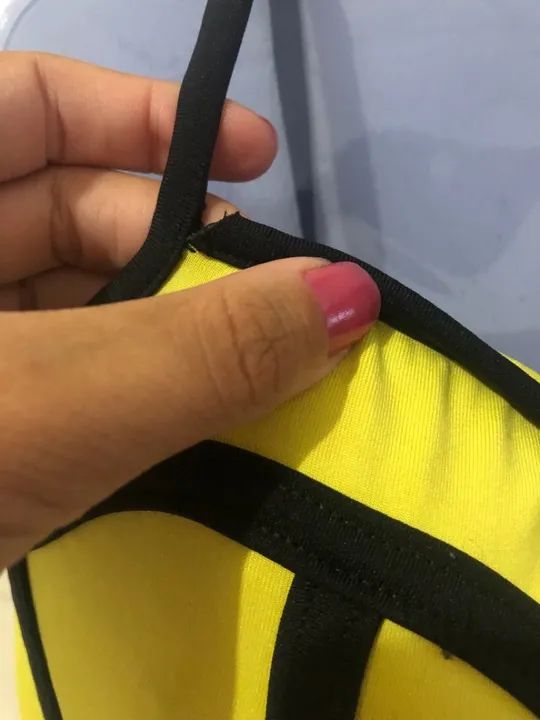 Croped amarelo (P) - Foto 2