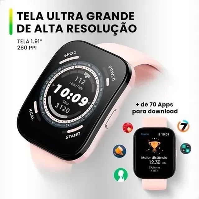 Amazfit Bip 5,ultra-large 1.91,bluetooth Calling,alexa,gps Cor Da Caixa Soft Black - Foto 5
