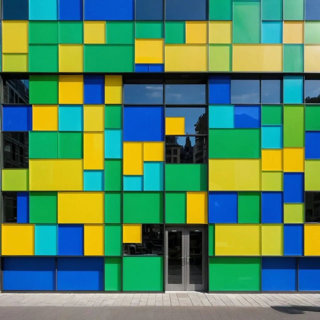 Chapa de ACM 122 x 500 amarelo azul verde - Foto 3