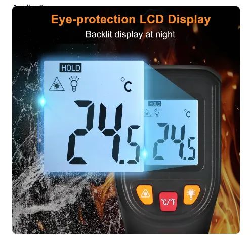 Termômetro Digital Industrial -50 A 600°c Temperatura, medir, Brinde Pilhas - Foto 2
