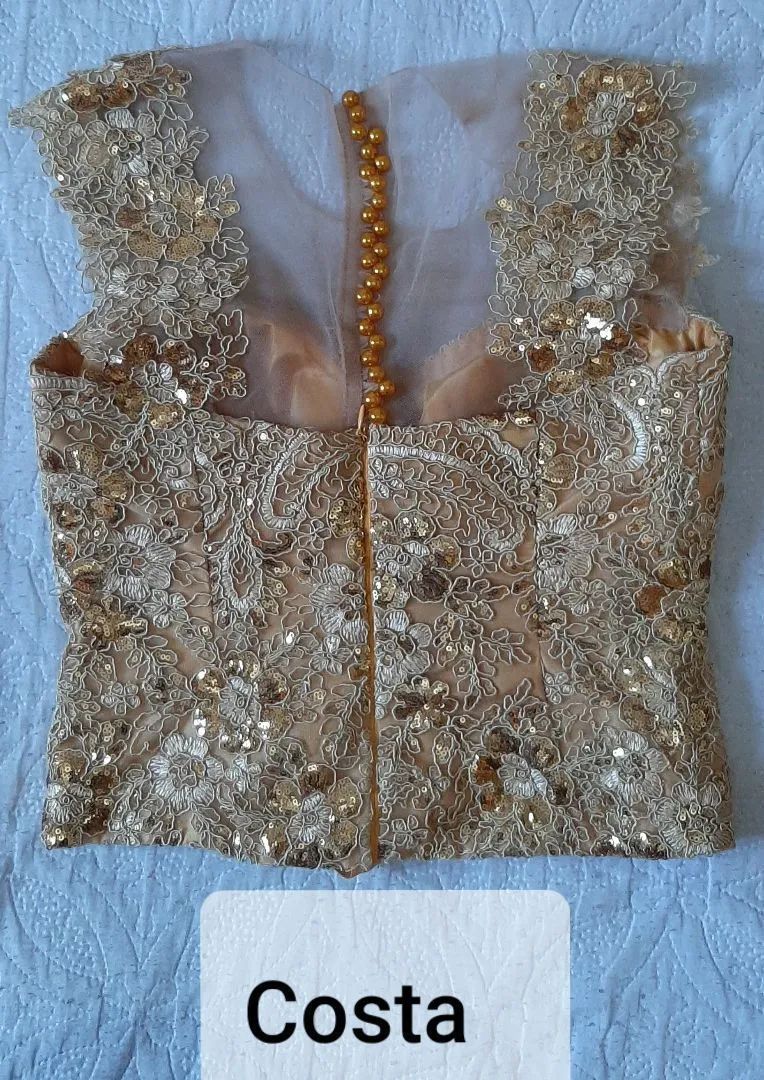 Vestido debutante dourado - Foto 5