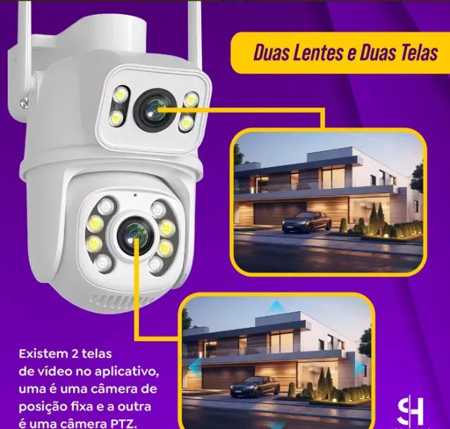 Câmera Smart Wi-fi  3mp Dupla à Prova D'água - Foto 2