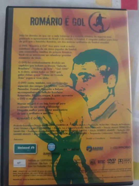 DVD Romário É Gol (Maioria dos 1002 gols do baixinho) fora de