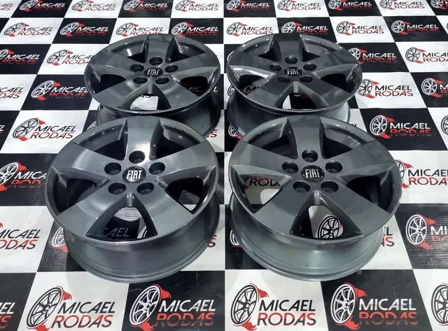 Jogo de rodas aro 17 Fiat Freemont Dodge Journey originais 5x127 + Pintura Nova  - Foto 7