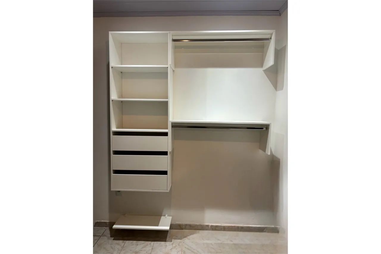 Mini closet em MDF branco  - Foto 3