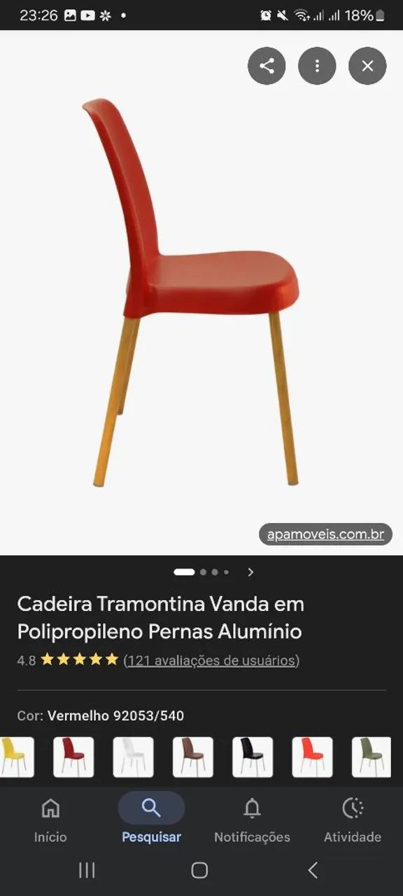 Kit 4 cadeiras tramontinas