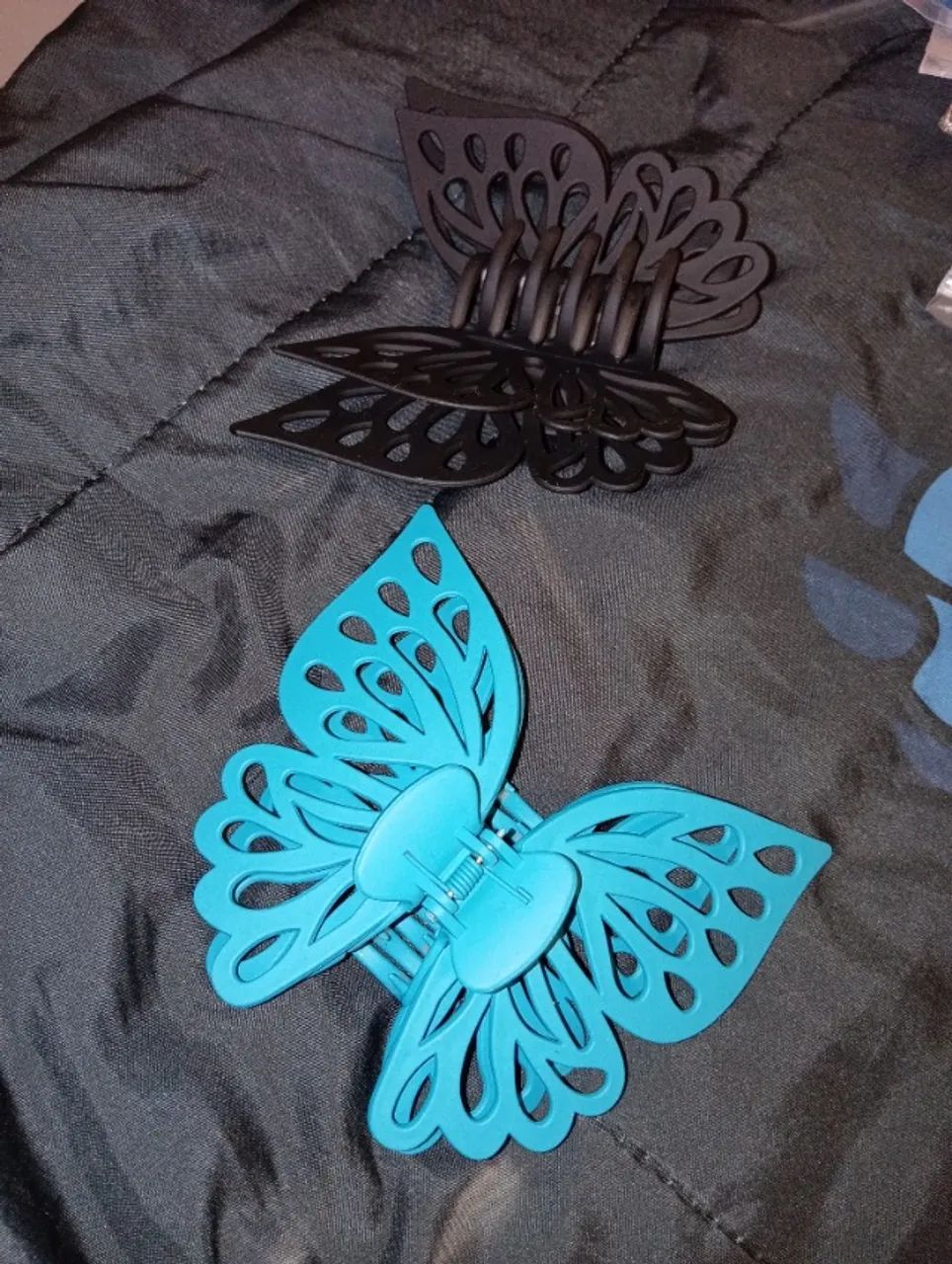 Presilhas de Cabelo Borboleta - Novas e Estilosas! ?  