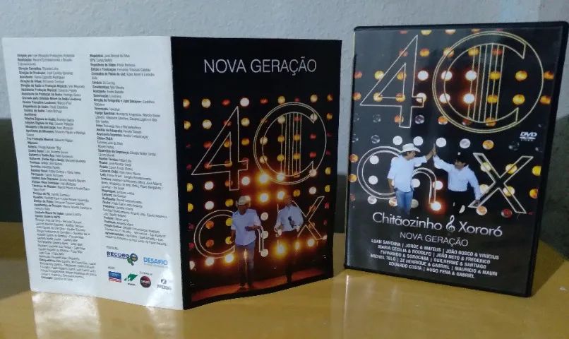 Dvd Chitãozinho E Xororó 40 Anos Nova Geração (sem Mídia) Estandar