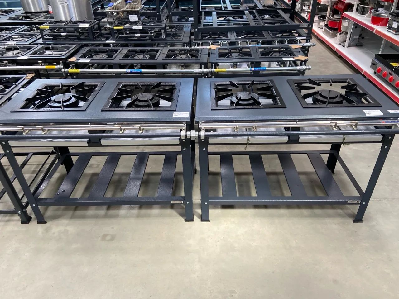 302 FOGÃO 2 BOCAS DUPLAS BAIXA PRESSÃO LINHA EXTRA 40x40 - METAL BREY   - Foto 3