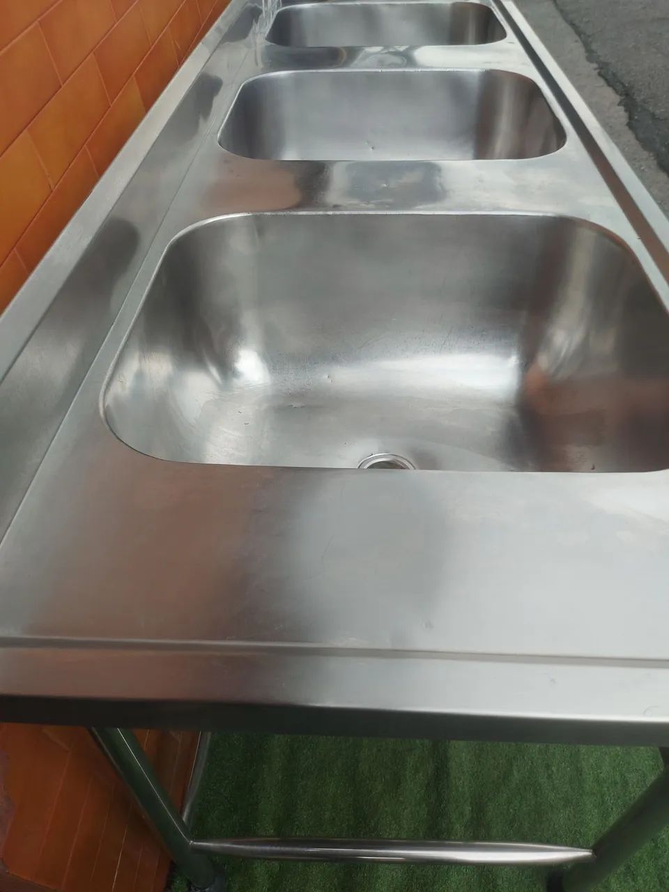 Pia industrial inox 3 cubas Cimapi - Foto 5