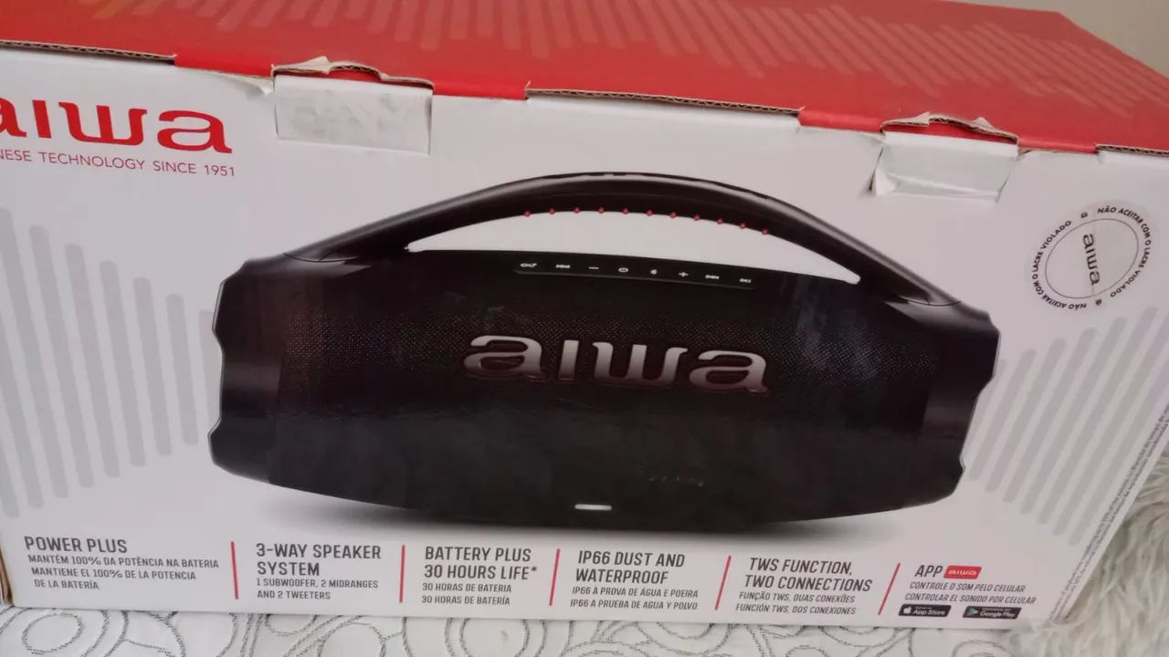 Caixa de Som Bluetooth Alwa 30 horas de bateria