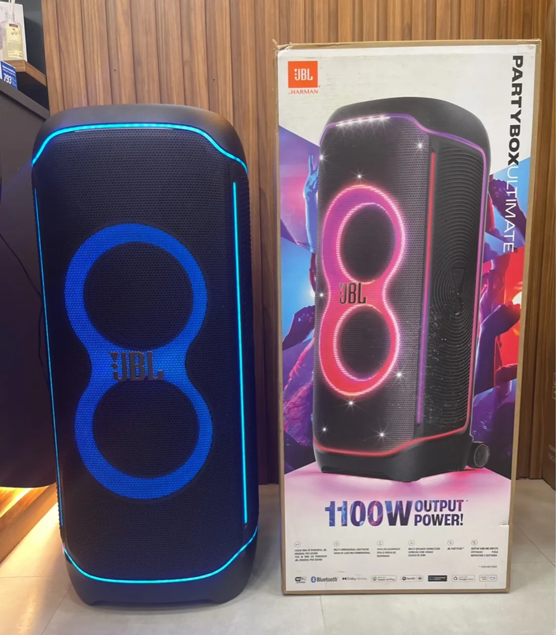 JBL, Caixa de Som, PartyBox Ultimate, Com Wi-Fi e Bluetooth Integrados - 1100W RMS