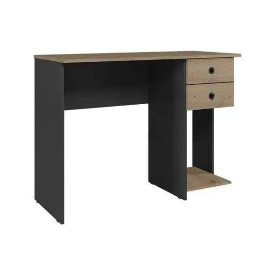 "Mesa de Estudo e Trabalho: Design Clean com 2 Gavetas e Nicho para Computador" - Foto 2