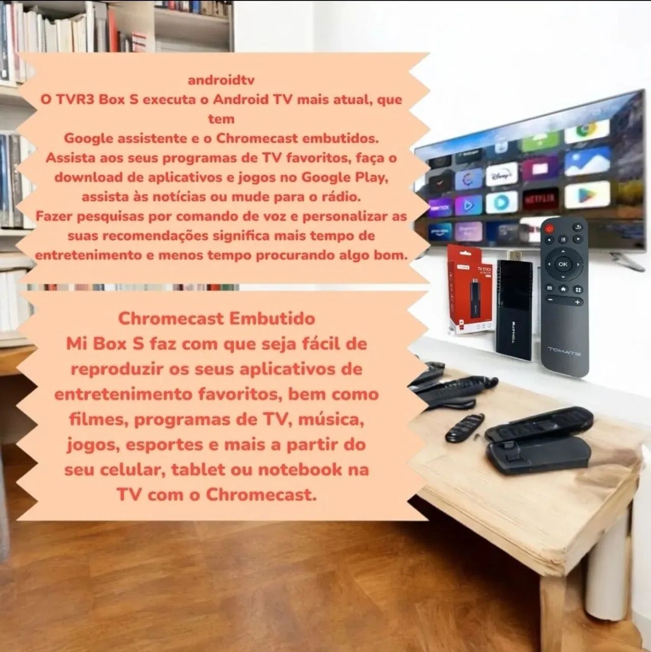 TV Stick Tomate Android TV 4K - Foto 3