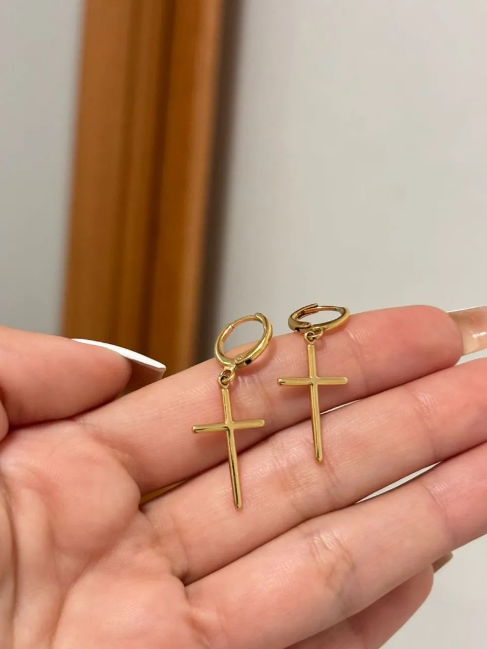 Brinco de Cruz e Brinco de Coração