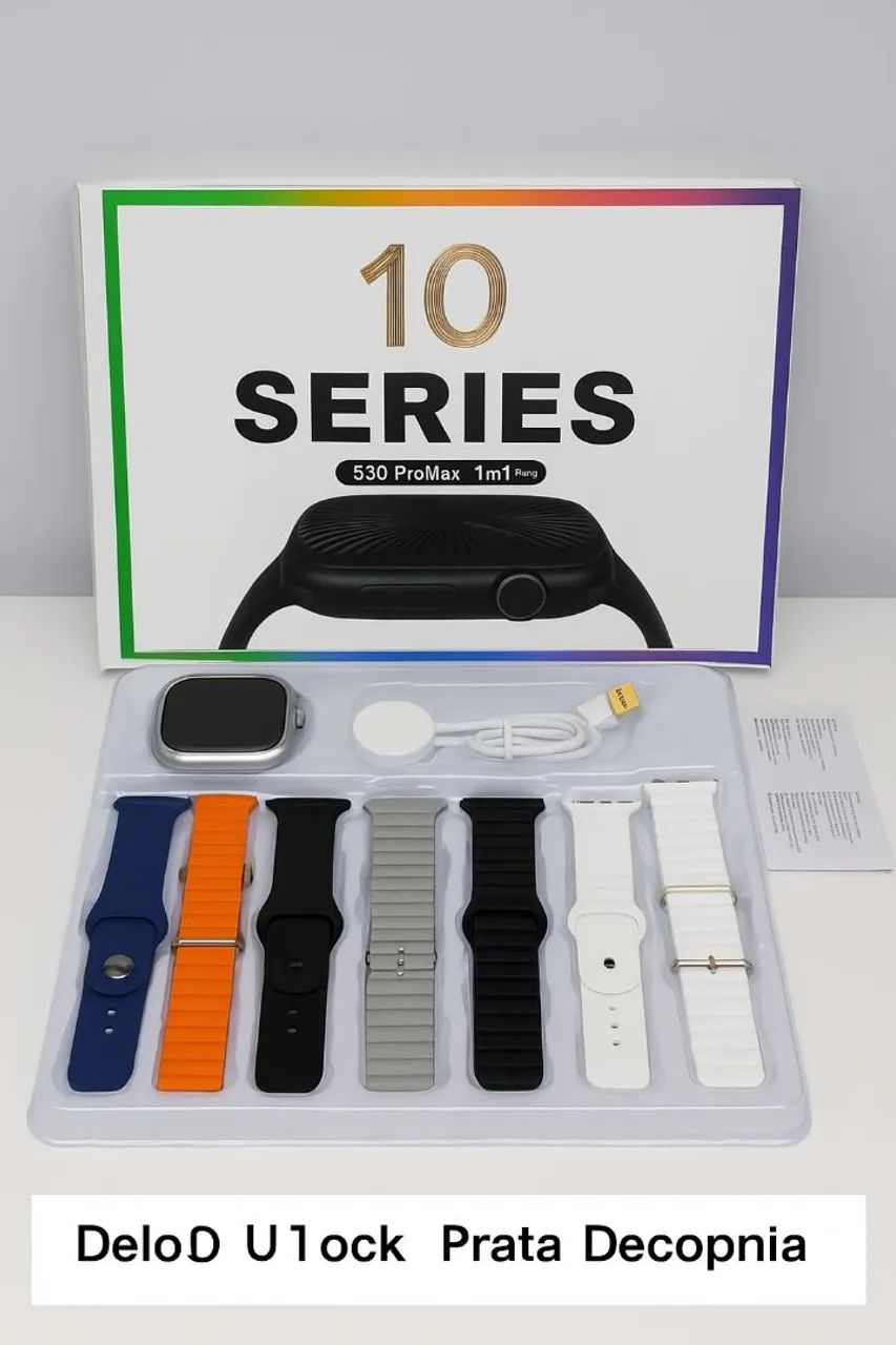 Smartwatch s30 ultra 7 pulseiras 