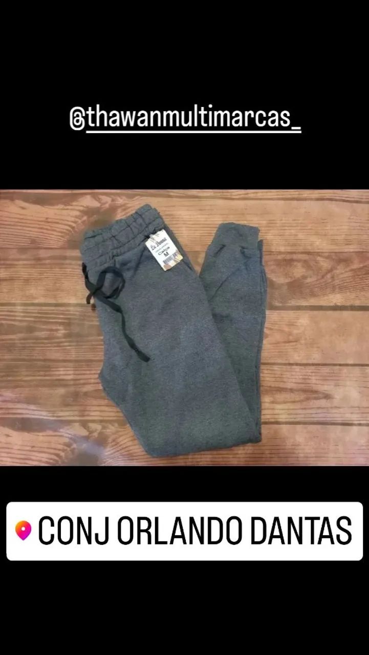 Calça Moletom P ao G3 - Material Grosso - Foto 3
