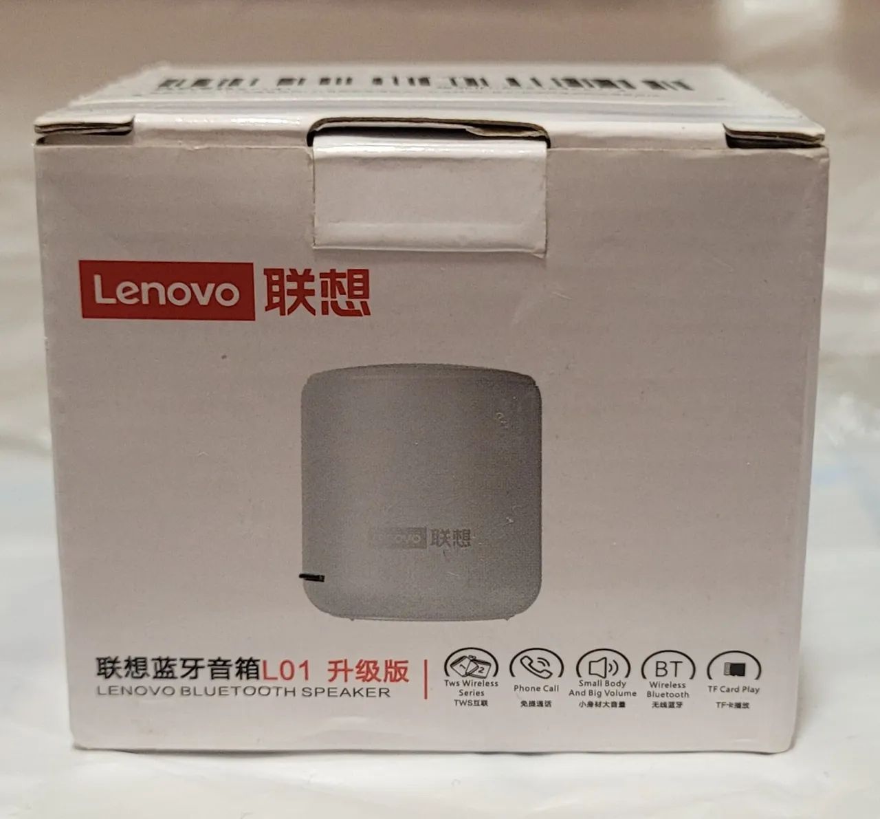 Caixa de Som Bluetooth Lenovo L01 - Pequena e Potente