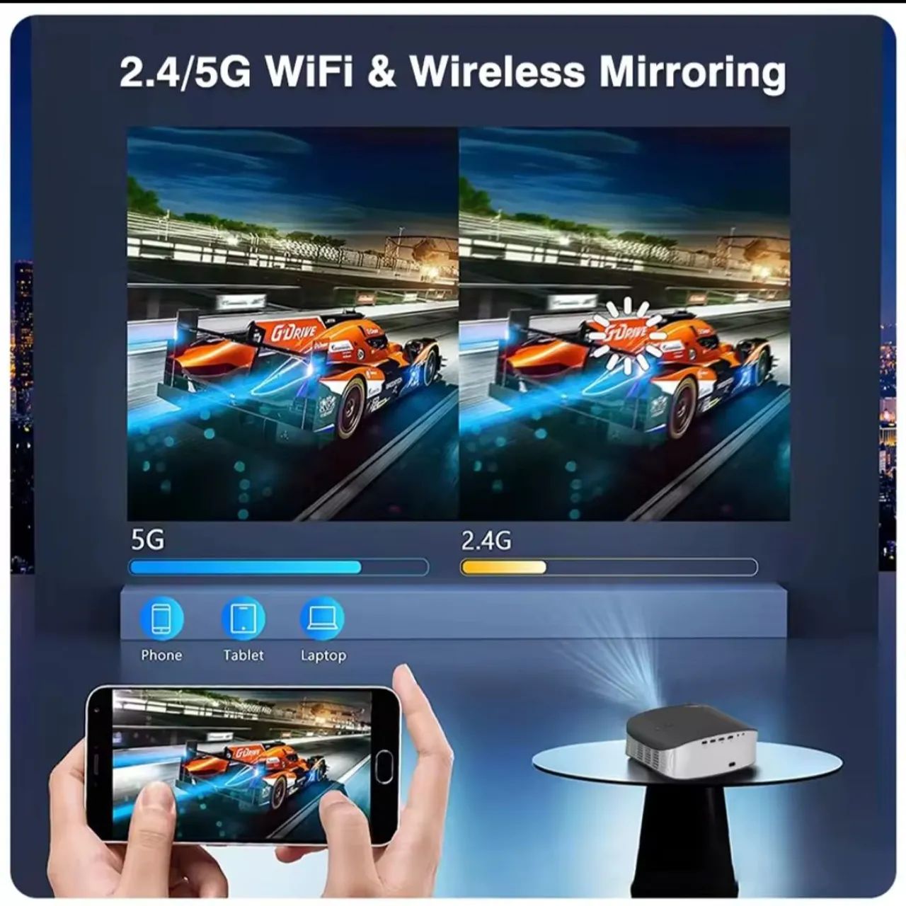 Projetor portatil Touyinger ET32 Full HD 1080p com 1500 ANSI Lumens - 2025  - Foto 3