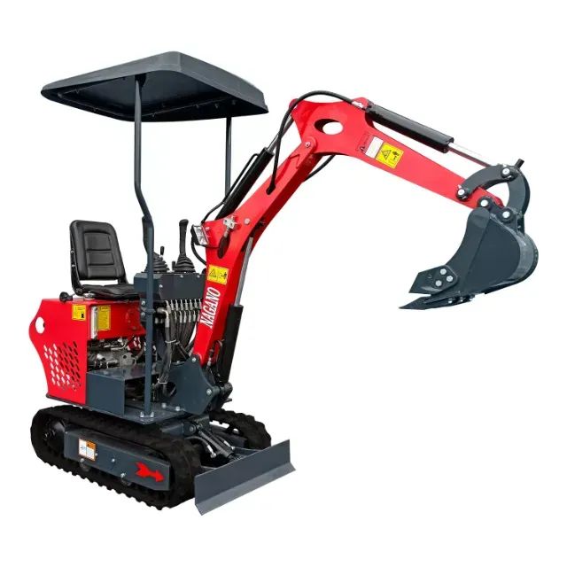 Mini Escavadeira a Diesel 12 hp 650 kg Cabine Aberta com Cobertura - EN24630