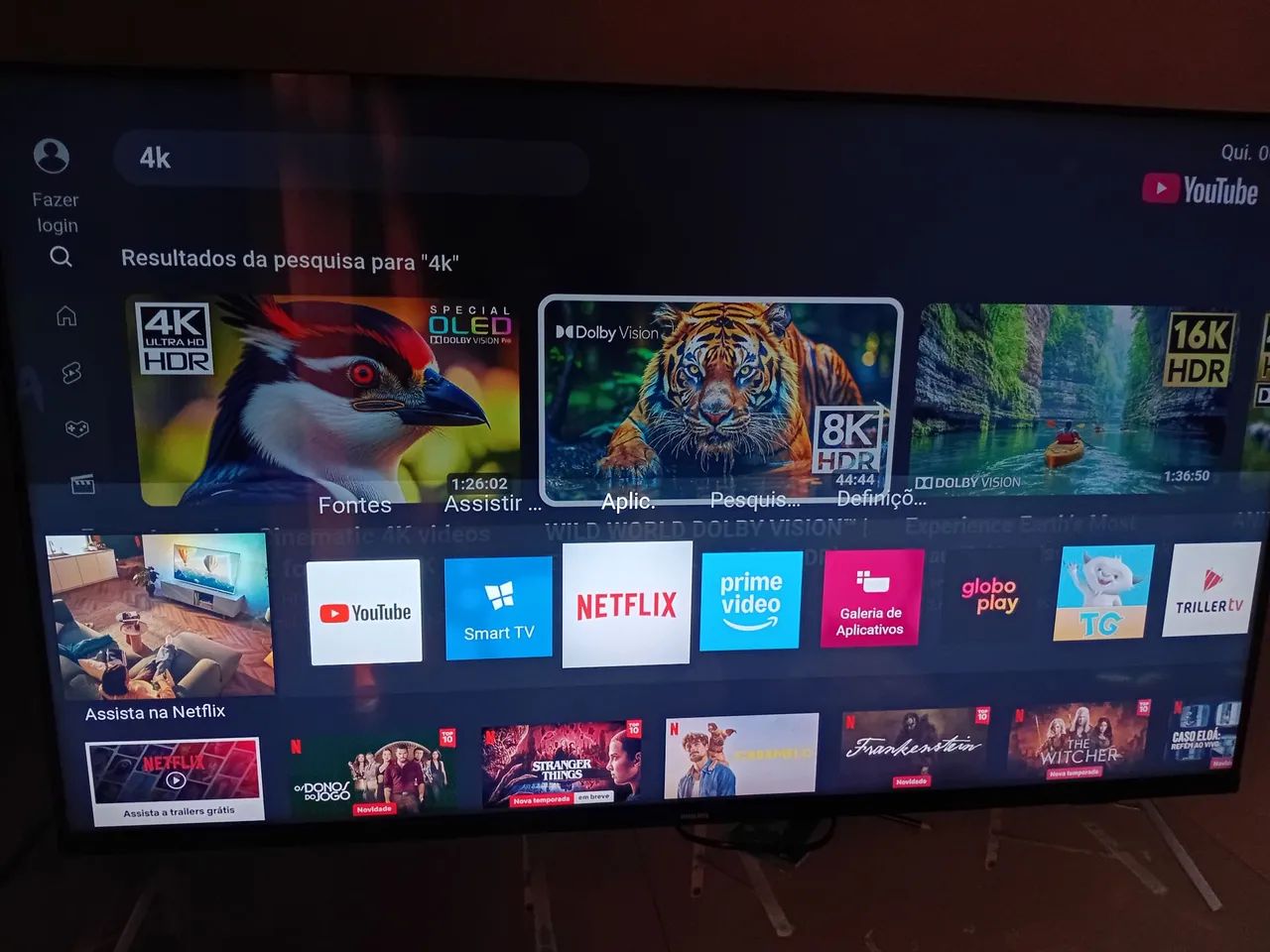 Tv 50 polegadas Qled comando de voz borda infinita 4 k 