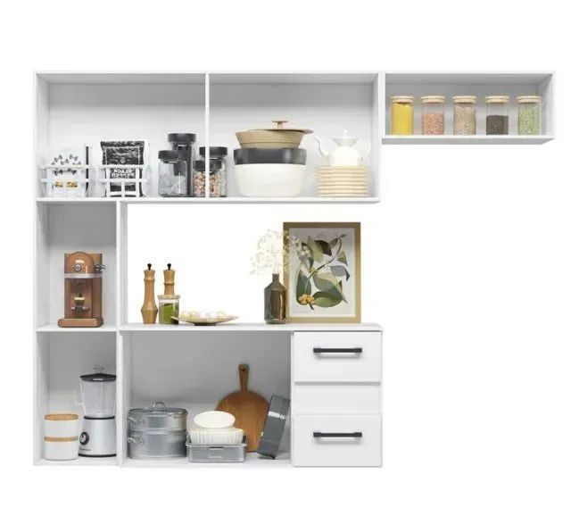Armário suspenso niciole branco (produto novo de fabrica) - Foto 2