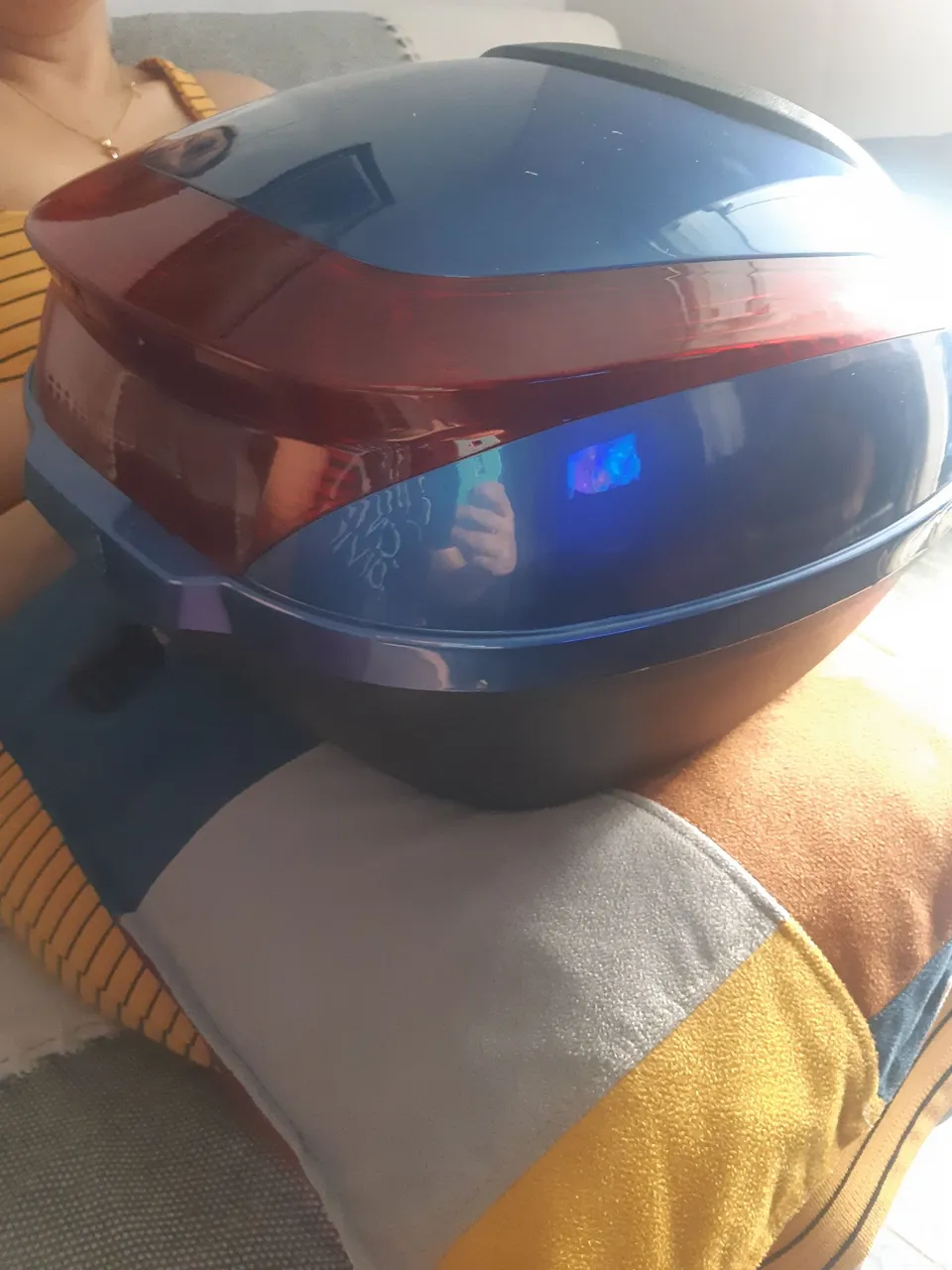 Baú para moto / bicicleta azul