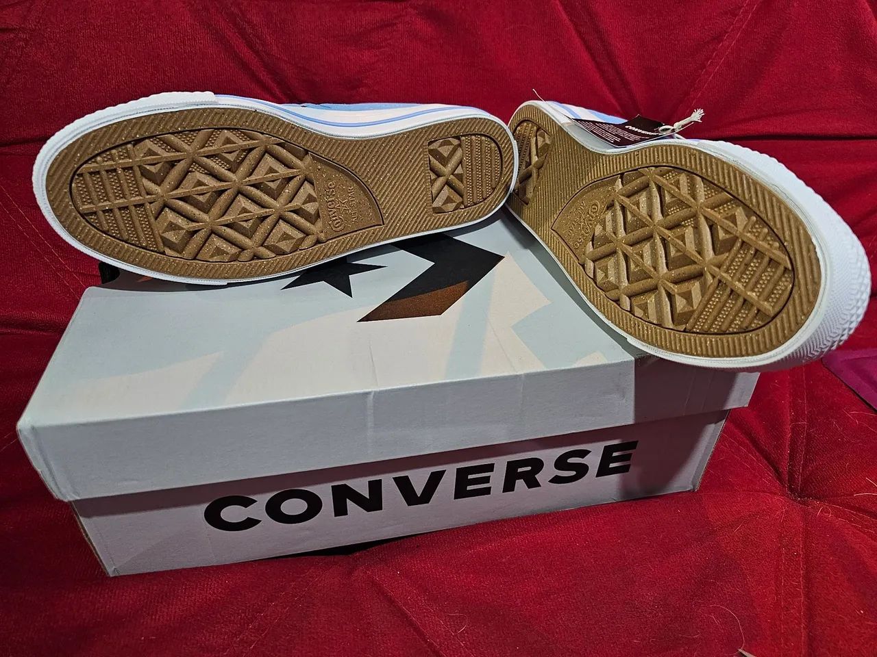 CONVERSE ONE STAR PRO "LIGHT BLUE GOLD" - Foto 4