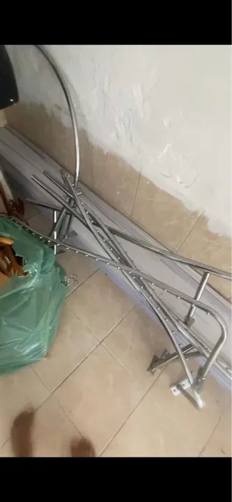 Araras de loja inox, kit 6 unidades  - Foto 3