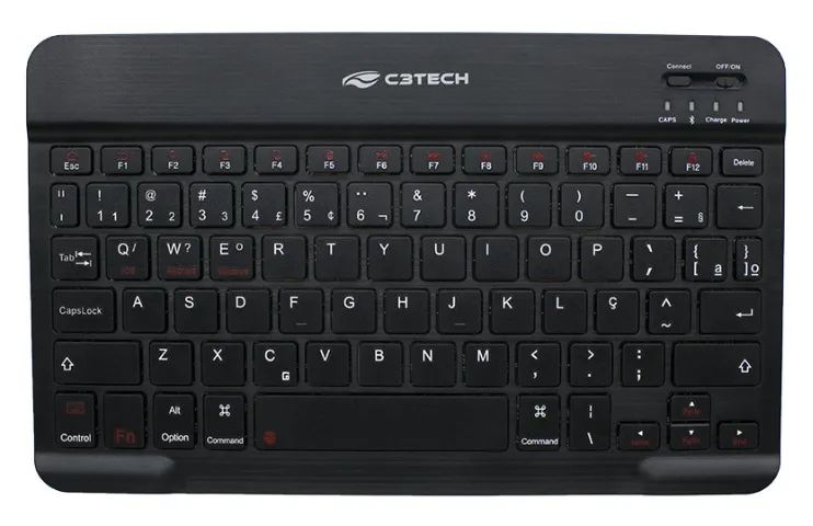MINI TECLADO BLUETOOTH C3TECH K-BT40BK RECARREGÁVEL - Foto 3