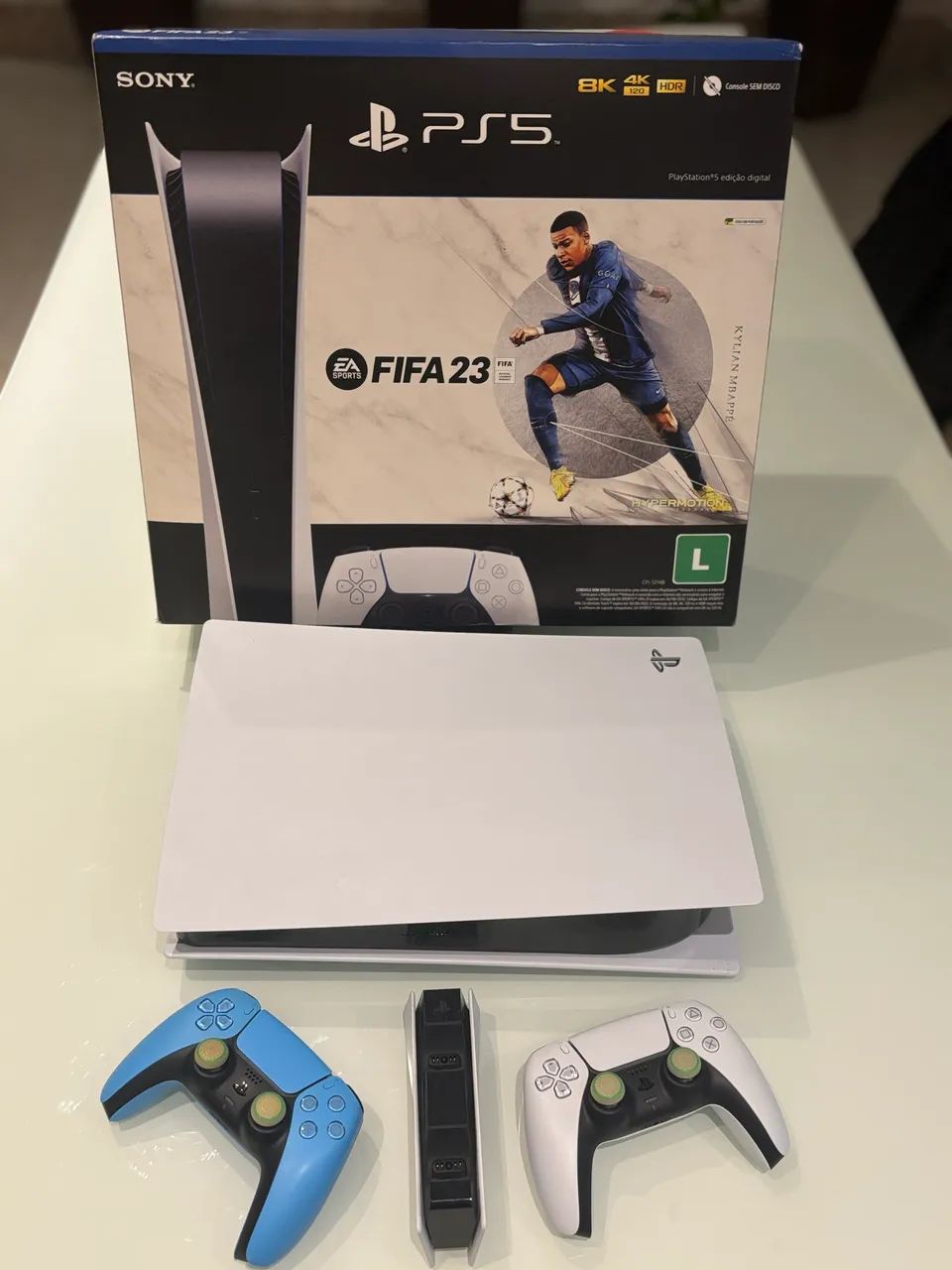 Ps5 + dois controles com base de carregamento64294635613699123
