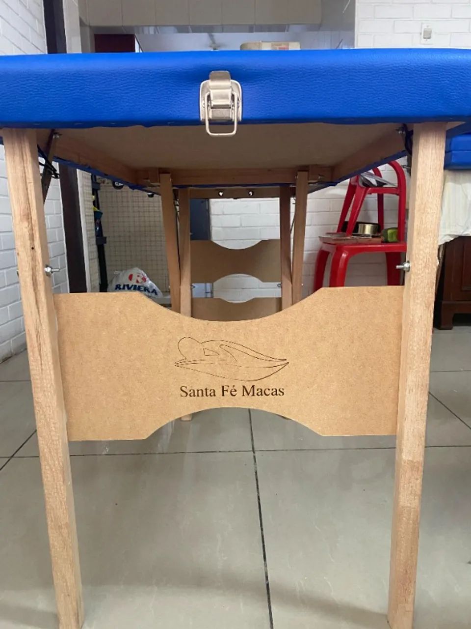 Maca Portátil Madeira 200kg Azul - Foto 3