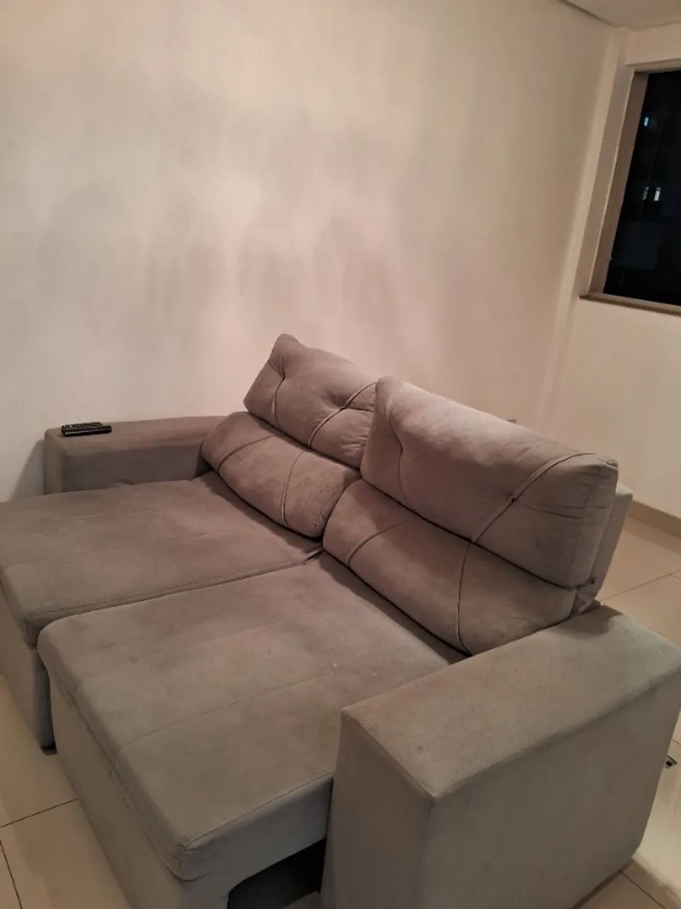 Sofá retrátil cinza64750751388290122