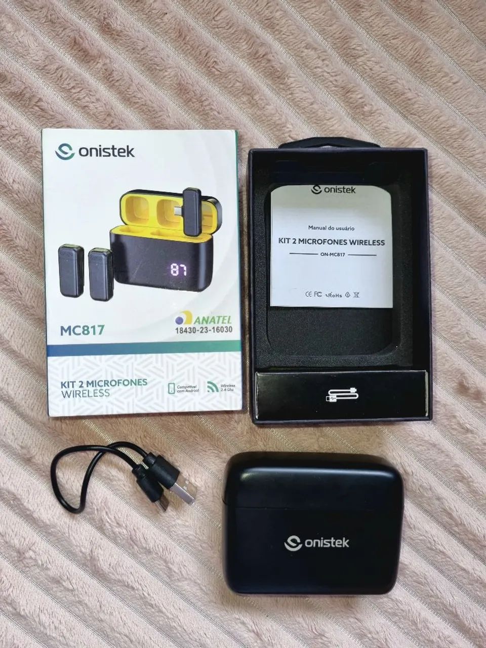 [USADO] Microfone Lapela Celular Sem Fio Bateria Profissional Usb Cor Preto - Foto 2