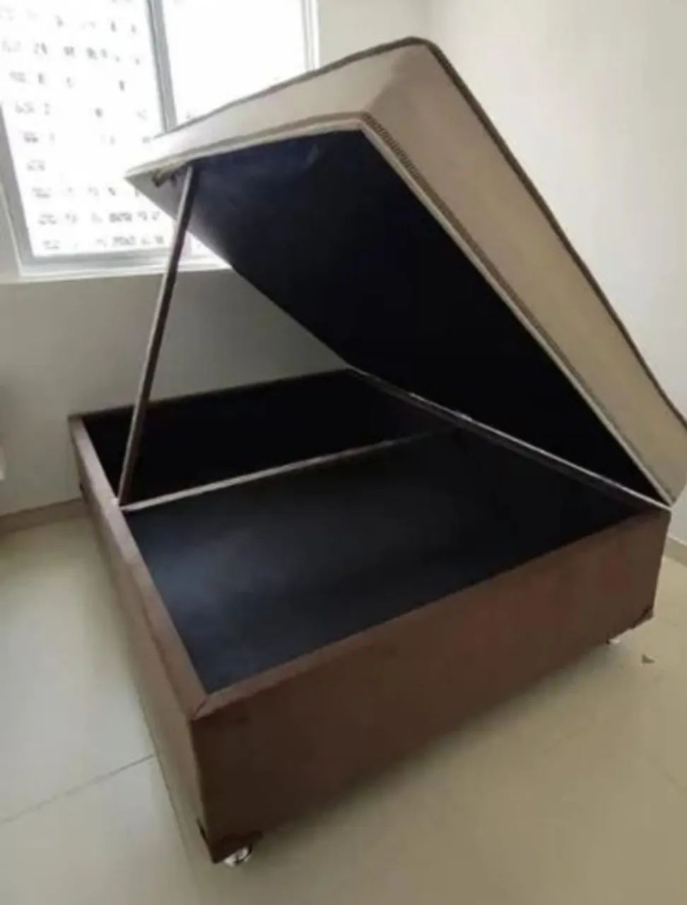 Cama acoplada  baú  casal